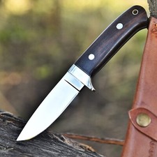 Custom HandFordge Fixed Blade Damascus Steel Skinner knife Tactical knife D2 picture