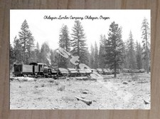 Historic Chiloquin Lumber Company, Chiloquin, Oregon Train Postcard picture