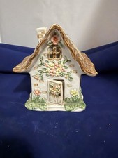 Gift Link Small Square Villa Tealight Candle House Cottage 2001 Ceramic picture
