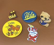 Vintage UCLA Button Fan Lot University California Los Angeles Basketball picture