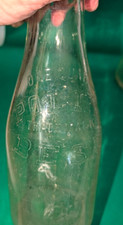 Vintage Polk's Best Glass One Quart Embossed Trademark Milk Bottle picture