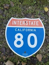 California Interstate 80 Aluminum Road Highway Sign 24” picture