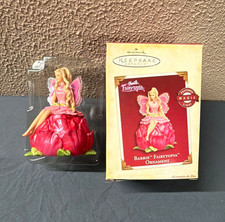 Hallmark Keepsake Barbie Fairytopia Magic Light Up Fairy Christmas Ornament Pink picture