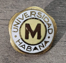 RARE HAVANA UNIVERSITY MEDICINE FACULTY MEDICINA FACULTAD PIN 1940s BUTTON picture