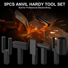 1 inch Blacksmith Anvil Hardy Hole Tools Set Blacksmithing Forging Tool (5PCS) picture