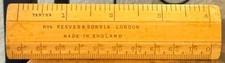 RARE Vintage Reeves & Sons No 4 Boxwood Scale Ruler 4