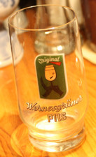 Original Wernesgruner Pils Beer Glass - 0,2L -  Wernesgrüner Brewery Germany picture