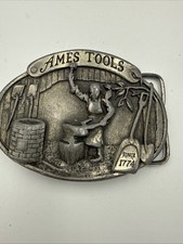 Ames Tools Western Americana Collectible Belt Buckle Since 1774. Made In 1981. picture