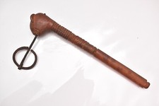 African Fon/Yoruba Ceremonial Recade Axe, Benin Figural Weapon Adze picture