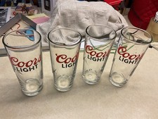 Vintage COORS LIGHT Beer Glasses SET OF 4 -16 oz - New picture