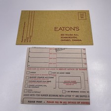 Eaton's Department Store Scarborough, Ontario Canada Order Form 1968 picture
