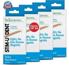 Stim-U-Dent Plaque Removers, Thin, Mint Flavor 160 ct. 4Pack picture