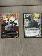 Bandai Naruto CCG 1st Edition Kakashi Hatake & 4th Hokage #1060 + 4th Hokage 914 picture
