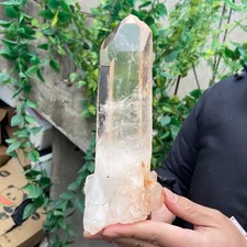 1140g Natural clear white crystal quartz cluster rough mineral specimen picture