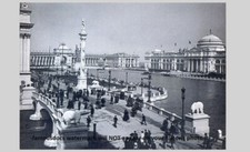 1893 Chicago Worlds Fair PHOTO View of the Central Court and Basin picture