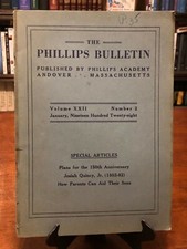 PHILLIPS ACADEMY: The Phillips Bulletin (January, 1928) Andover, Massachusetts picture