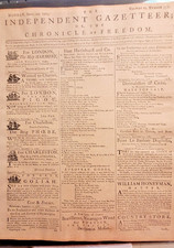 RARE The Independence Gazzette/The Chronicle of Freedom, Sept 24th, 1787 picture