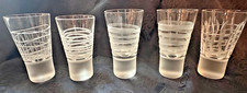 Movado Etched Shot Glasses Rare and Unique Signed picture