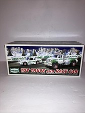 Hess 2011 Toy Truck and Race Car Real Lights Multiple Sound Operating Ramp NEW picture