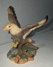 Vintage American Bald Eagle Figurine Sculpture Collectible EUC Resin 5
