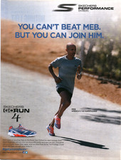 2015 Skechers Print Ad Meb Keflezighi Marathon GOrun 4 Running Shoes Runner Art picture