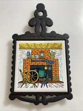 Cast Iron Ceramic Tile Trivet Japan zam picture