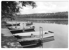 Postcard, Seilershof Kr. Gransee, Boat Dock of the FDGB Home 