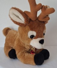 Vintage GAF Great American Fun Musical Reindeer Plush Christmas Animated Deer picture