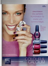 Vintage 2001 Nivea Beauty Colour & Calcium Nail Polish Print Advertisement picture