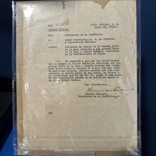 1926 Signed Document Horacio Vasquez President Of The Dominican Republic picture