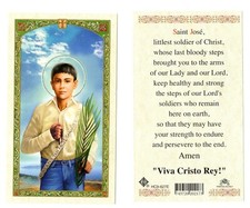 Saint Jose Sanchez del Rio - Paperstock Holy Card 627ENL picture