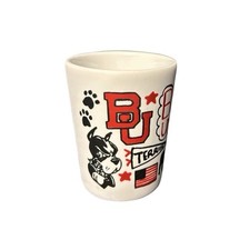 Boston University Printed Hand Drawn School Spirit Insignia BU Logo Shot Glass picture