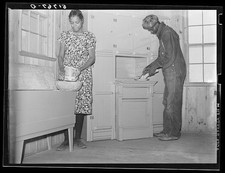 Prairie Farms Alabama 1939 Project family kitchen new home cabinet flour bin picture