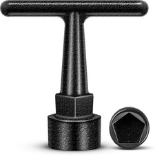 Curb Box Wrench, Water Meter Key, Penta Socket,1 Pack,Black picture