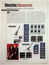 Megadeth Marty Friedman Dave Mustaine Guitar Rig Gear Electric Blueprint 2000 picture