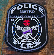 RARE Louisville Metro Police 7th Division Flex Kentucky Patch picture