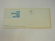 Original Tom Bradley for Mayor 1968 Campaign Envelope WOMEN for Nixon Agnew picture