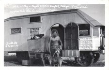 W.R. Willey Freak Hermit Coyote Puppies Camper RPPC Photo Postcard COPY picture
