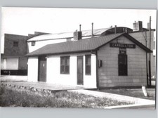 c1955 Burlington Route Railroad Depot Carrollton Missouri MO RPPC Postcard picture