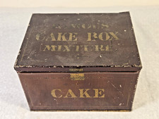 Antique Leavitt & Peirce Famous Cake Box Mixture Tabacco Tin Cambridge MA picture