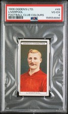 1906 OGDEN'S LTD. FOOTBALL CLUB COLOURS #49 LIVERPOOL PSA 4 picture