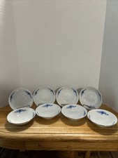 8 Eschenbach 5” Dessert Or Fruit Bowls Danish Blue Floral Designs picture