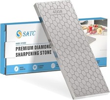 Versatile 8-Inch Diamond Sharpening Stone with 400/1000 Grit for All Tools picture
