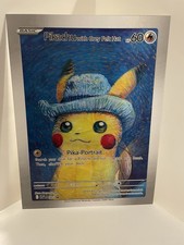 Pikachu Squirtle Snorlax Pokemon Van Gogh 3D Holographic Lenticular Poster picture