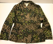 WWII GERMAN WAFFEN DOT 44 CAMO FIELD TUNIC JACKET- SIZE 3 (42-46R) picture