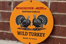Winchester Western Ammunition Hunting Gun Vintage Style  Metal Sign Wild Turkey picture