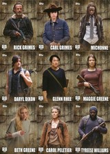 Walking Dead Season 5 ~ INSERT SET LOT (Character,Locations,Walkers) 35 cards picture