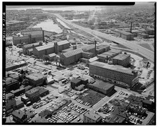 Photo:Fall River MA 1968 Union Mills Pleasant St I-195 Aerial View picture