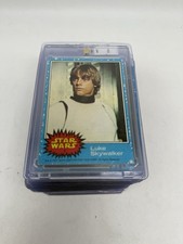 1977 TOPPS STAR WARS Series 1 Blue Near Complete Set 56/66 EX Luke Skywalker RC picture