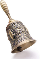 Campana De Mano Campana De Llamada Campana De Laton Para Bodas Y Navidad Laton picture